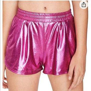 Metallic Pink Shorts